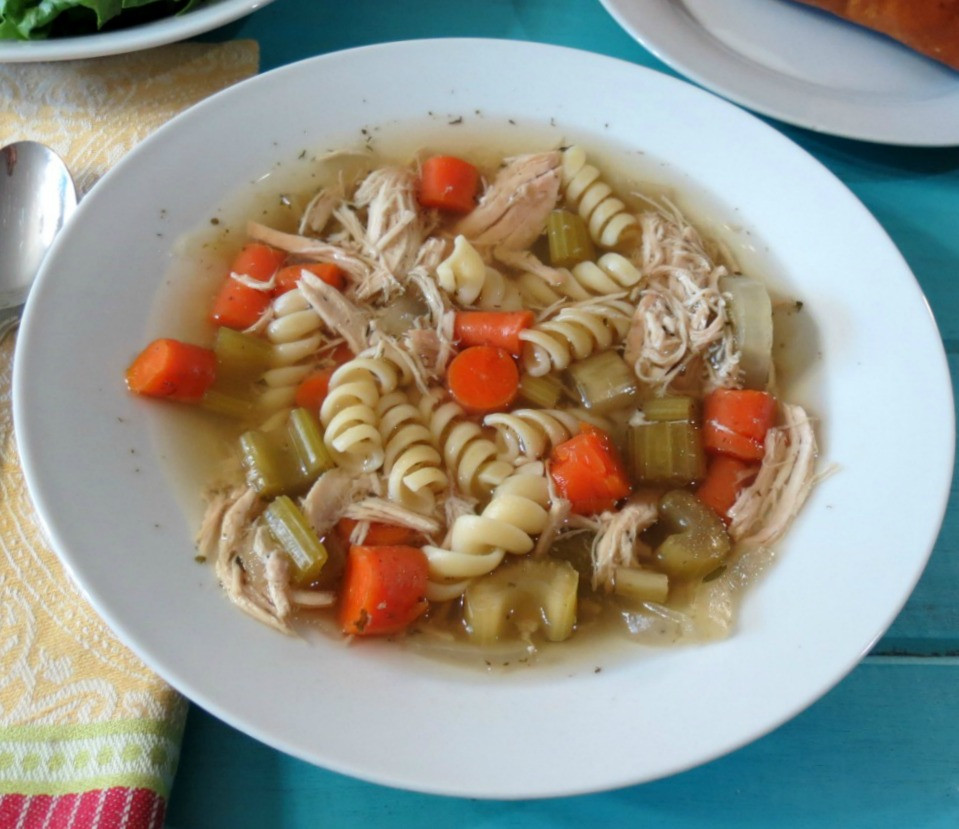 Healthy Crockpot Chicken Noodle Soup
 Chicken Noodle Soup – Crockpot