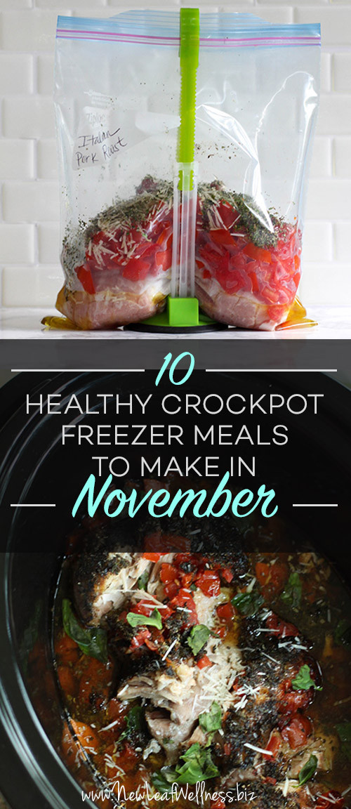 Healthy Crockpot Dinners
 10 Healthy Crockpot Freezer Meals to Make in November