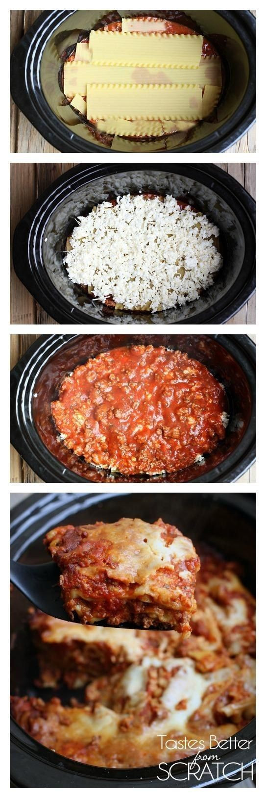 Healthy Crockpot Lasagna
 Slow cooker lasagna Lasagna and Crock pot recipes on