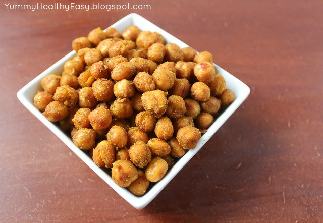 Healthy Crunchy Snacks
 Crunchy Chickpeas the perfect healthy snack Yummy