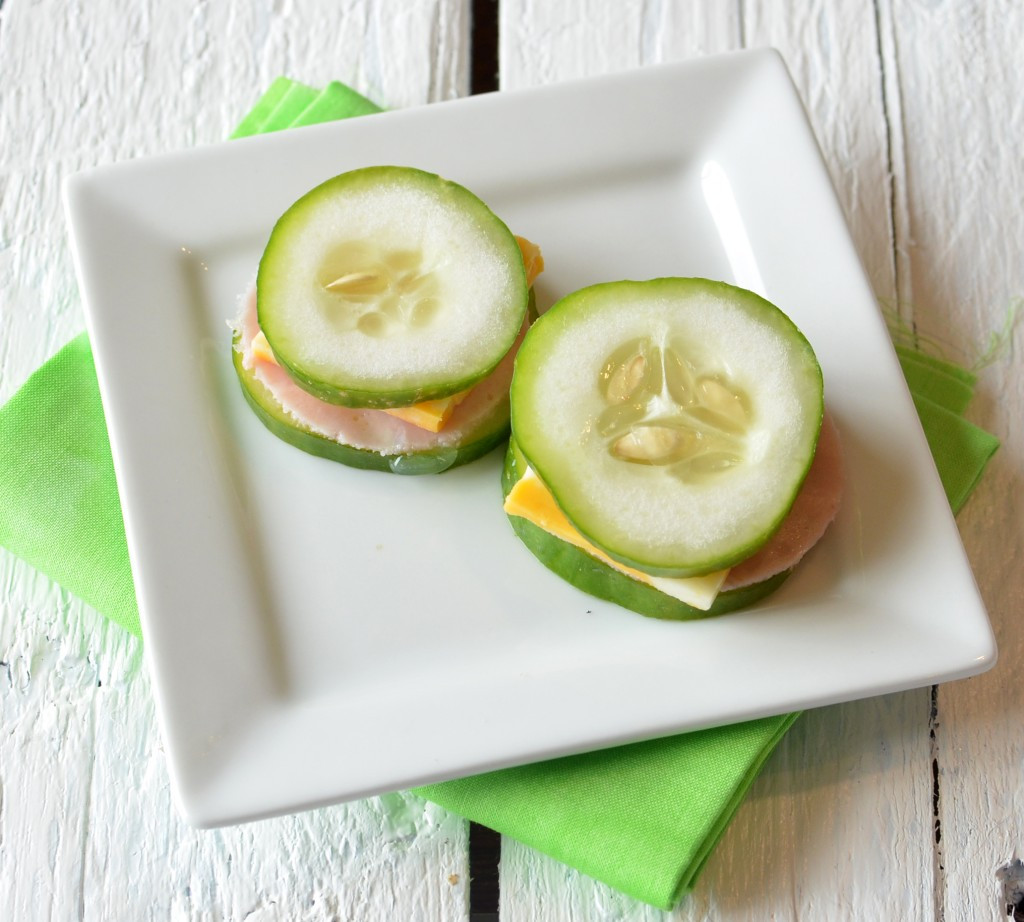 Healthy Cucumber Snacks
 Cucumber Sammy Snack