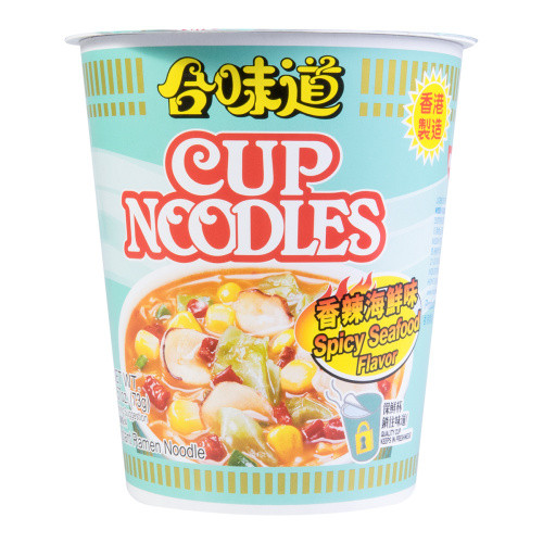 Healthy Cup Noodles
 NISSIN Cup Noodles Instant Noodle Spicy Seafood Flavor 73g