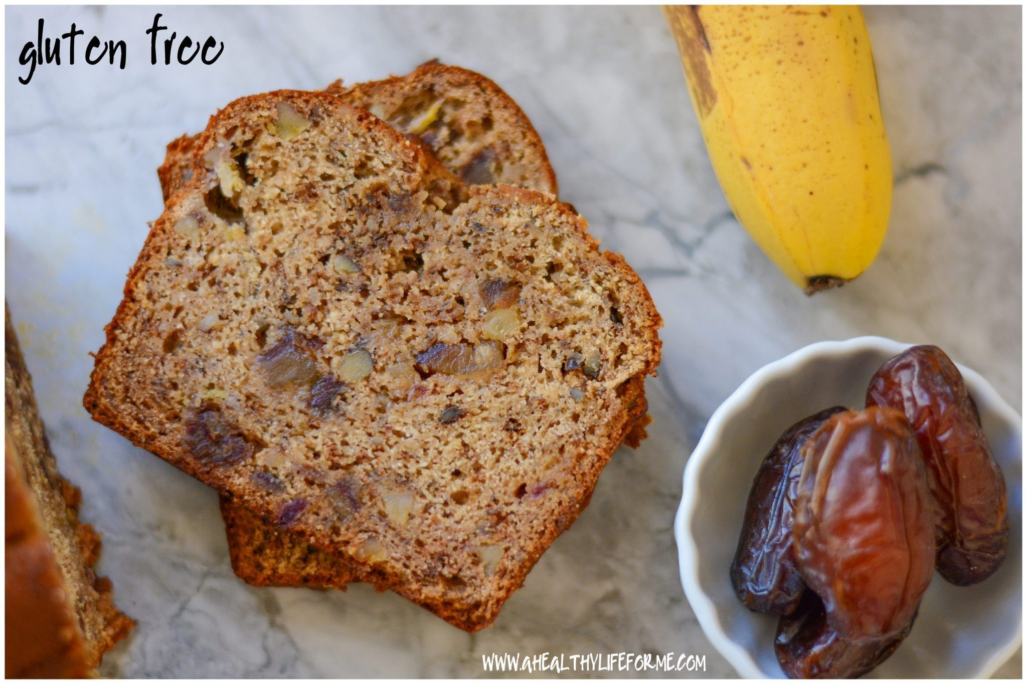 Healthy Date Bread Recipe
 Gluten Free Banana Walnut Date Bread A Healthy Life For Me