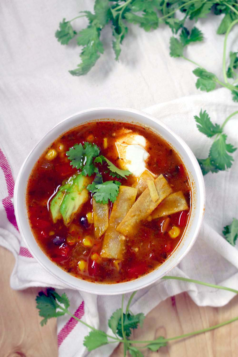 Healthy Delicious Soups
 Healthy Ve arian Tortilla Soup