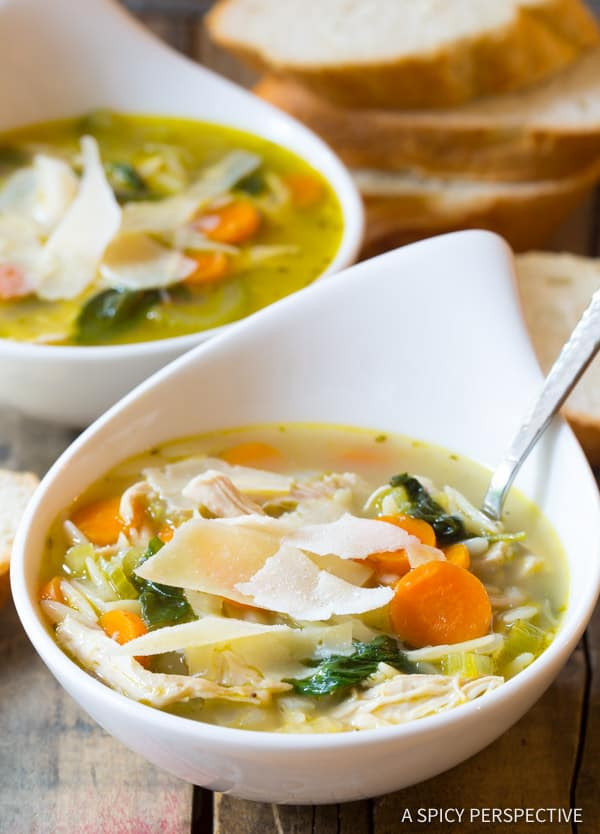 Healthy Delicious Soups
 Italian Chicken Orzo Soup A Spicy Perspective