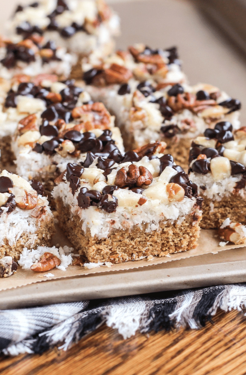 Healthy Dessert Bars
 Delicious Magic Bars Seven Layer Bars made Healthy and