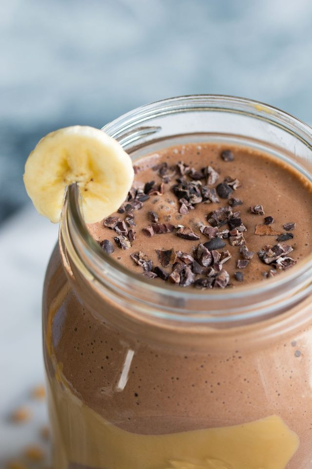 Healthy Dessert Smoothies
 Peanut Butter Banana Chocolate Smoothie