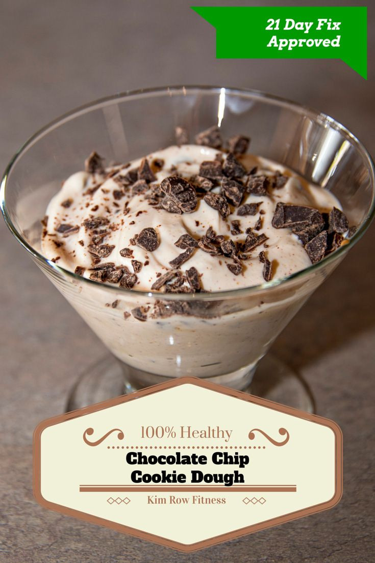 Healthy Desserts For Two
 Healthy Chocolate Chip Cookie Dough 21 Day Fix Desserts