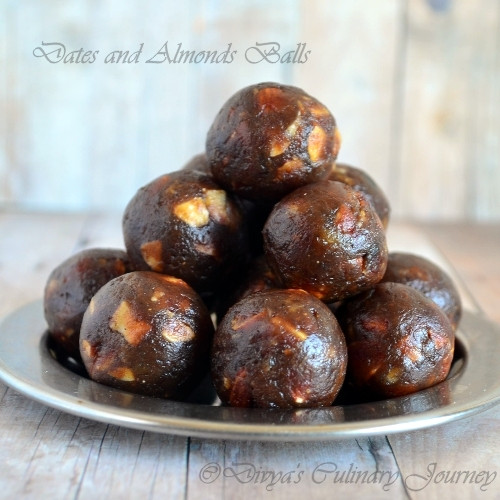 Healthy Desserts With Dates
 Divya s culinary journey Dates Badam Laddu Dates Almonds