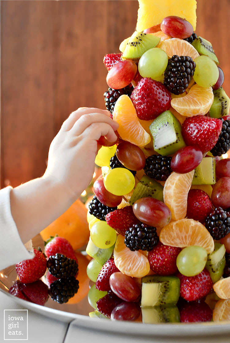 Healthy Desserts With Fruit
 Fruit Christmas Tree Video Healthy Christmas Dessert