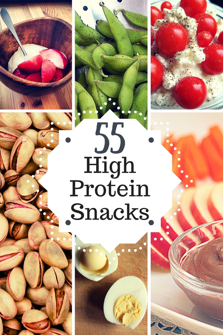 Healthy Diet Snacks
 55 High Protein Snacks • PDF Infographic • Healthy Happy