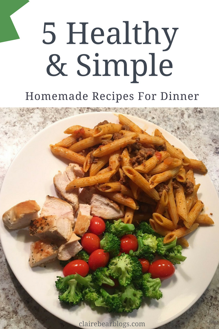 Healthy Dinner For One
 5 Healthy & Quick Dinner Recipes Clairebearblogs