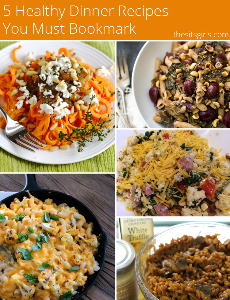 Healthy Dinner Ideas Pinterest
 5 Healthy Dinner Recipes