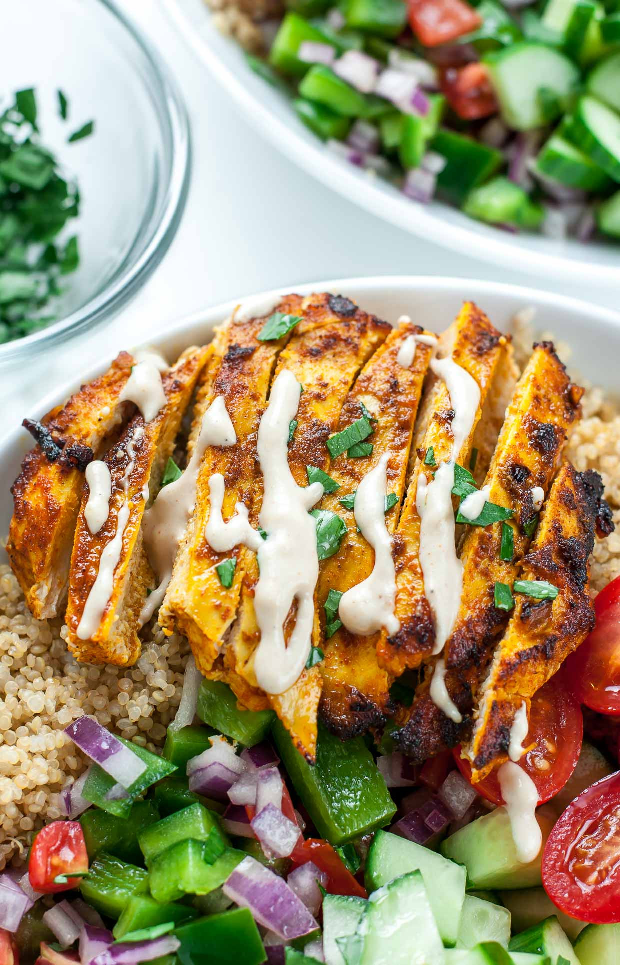 Healthy Dinner Ideas With Chicken
 Healthy Chicken Shawarma Quinoa Bowls Peas And Crayons
