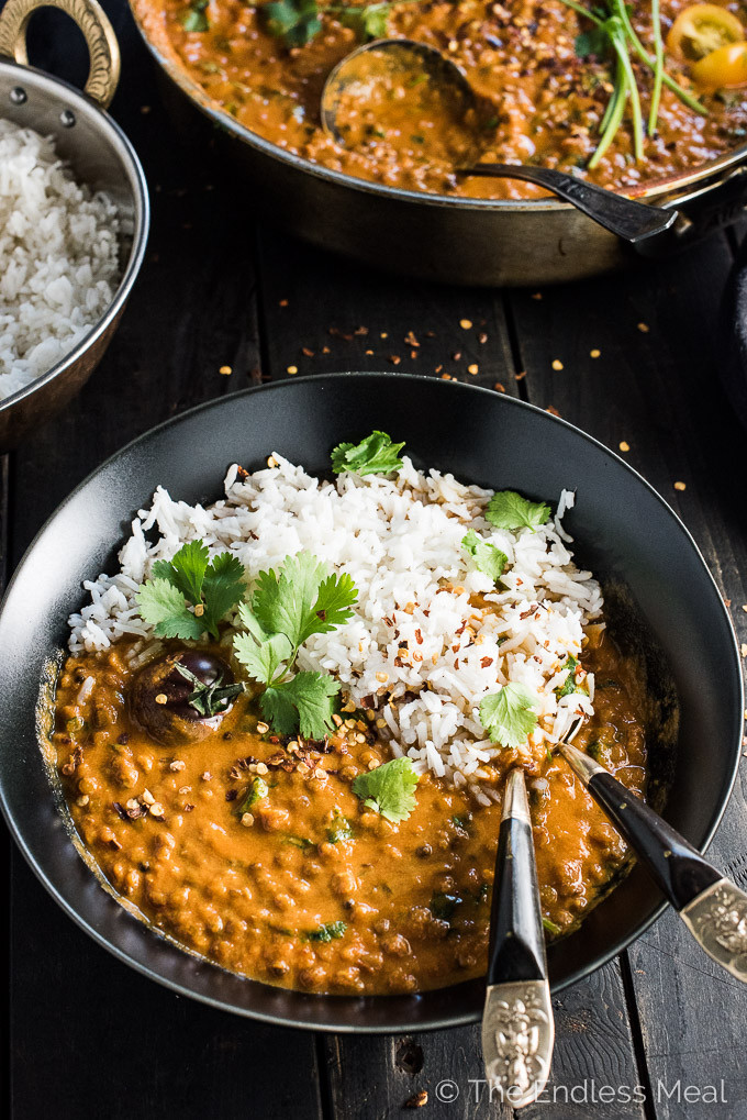 Healthy Dinner Recipes Indian
 Creamy Coconut Lentil Curry