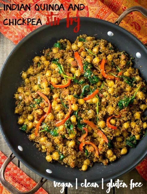 Healthy Dinner Recipes Indian
 Indian Quinoa and Chickpea Stir Fry