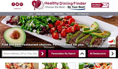 Healthy Dinner Restaurants
 Take Your Diet Out To Dinner with HealthyDiningFinder