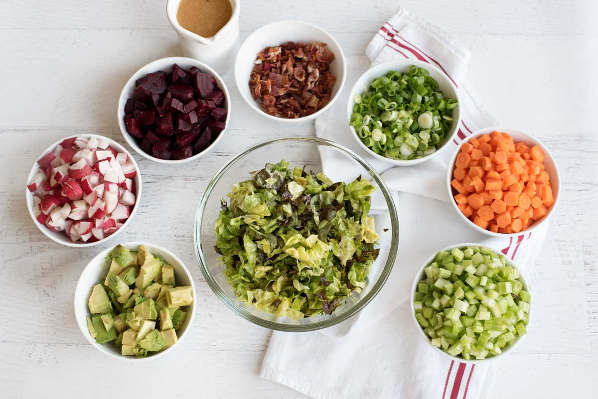 Healthy Dinner Salads
 Healthy Chopped Salad Dijon Vinaigrette A Side of Sweet