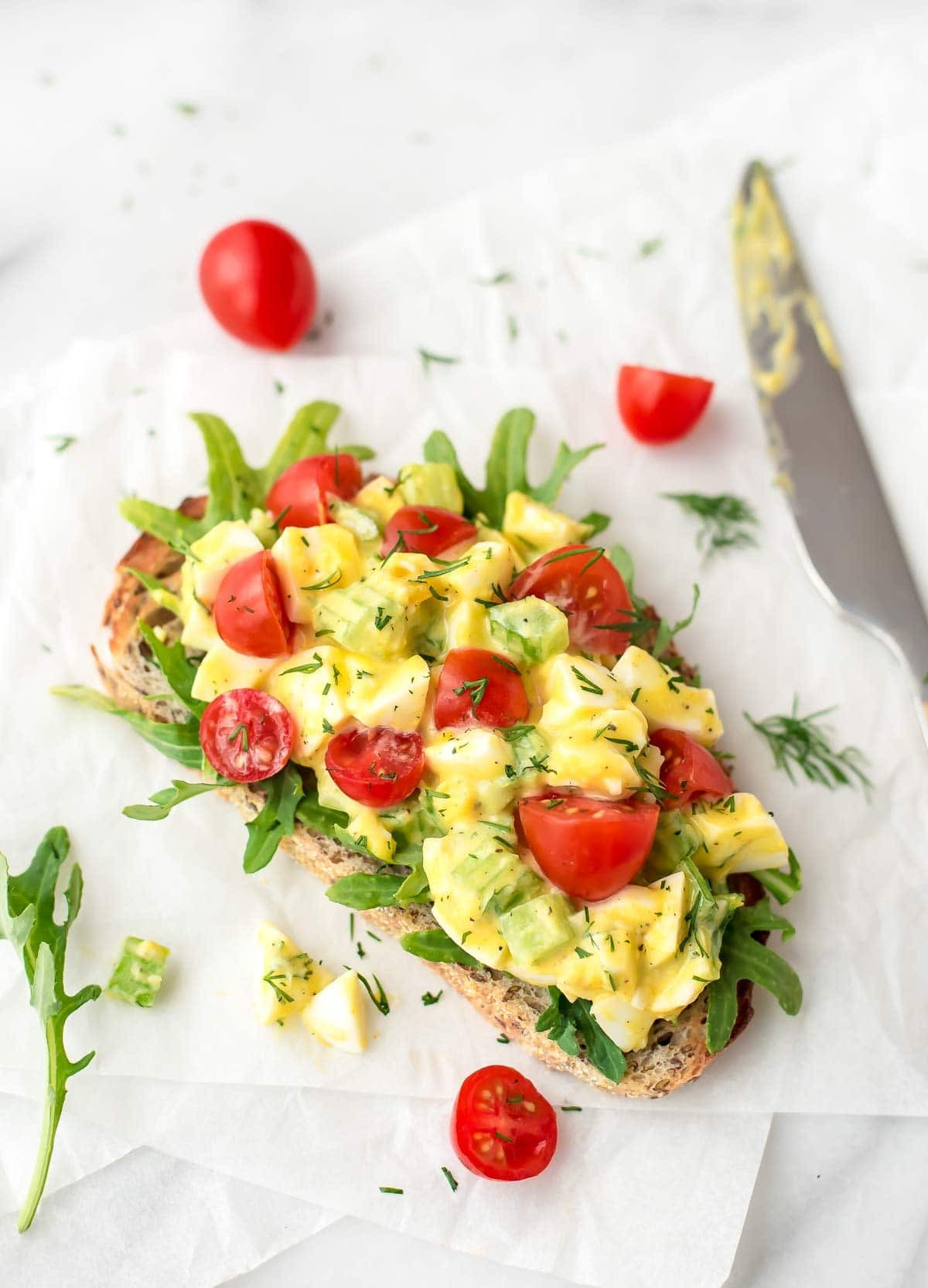 Healthy Dinner Salads
 Healthy Egg Salad with Greek Yogurt and Dill