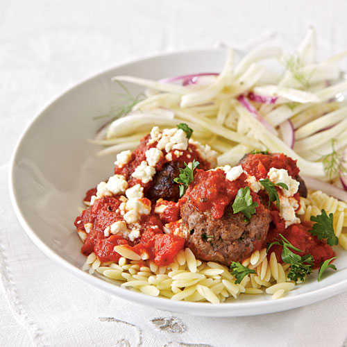 Healthy Dinner Tonight
 Greek Pasta with Meatballs Dinner Tonight Pasta