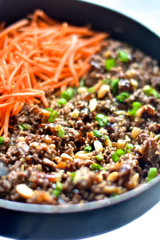 Healthy Dinner With Ground Beef
 Healthy Asian Lettuce Wraps Apple of My Eye