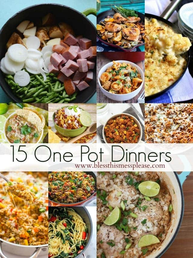Healthy Dinners For Family
 15 Simple e Pot Dinner Ideas — Bless this Mess