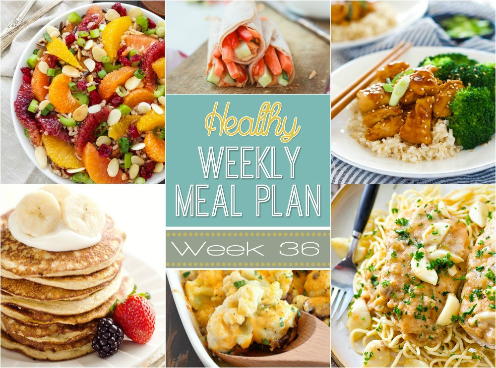 Healthy Dinners For The Week
 Healthy Weekly Meal Plan 36