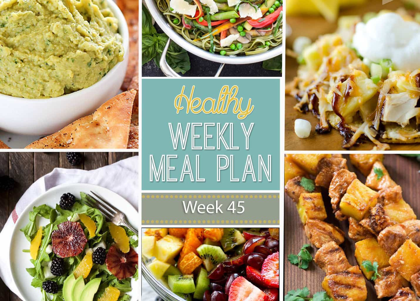 Healthy Dinners For The Week
 Healthy Weekly Meal Plan 45 Yummy Healthy Easy