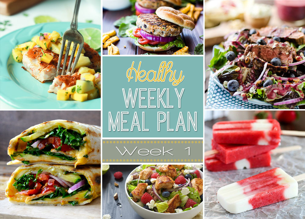 Healthy Dinners For The Week
 Weekly Healthy Meal Plan 1 Yummy Healthy Easy