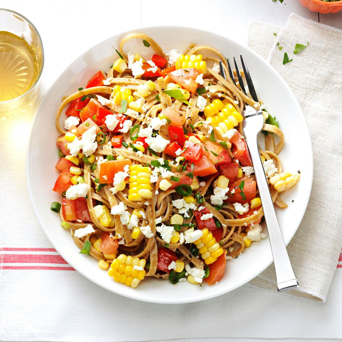 Healthy Dinners To Make At Home
 Fresh Corn & Tomato Fettuccine Recipe