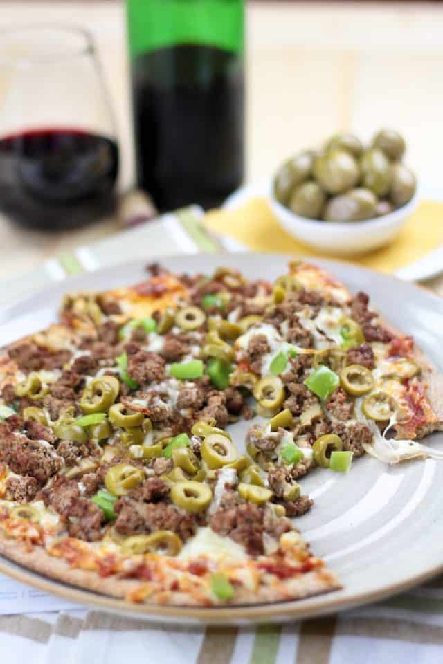 Healthy Dishes With Ground Beef
 Healthy Pizzeria Style Ground Beef and Green Olives Pizza