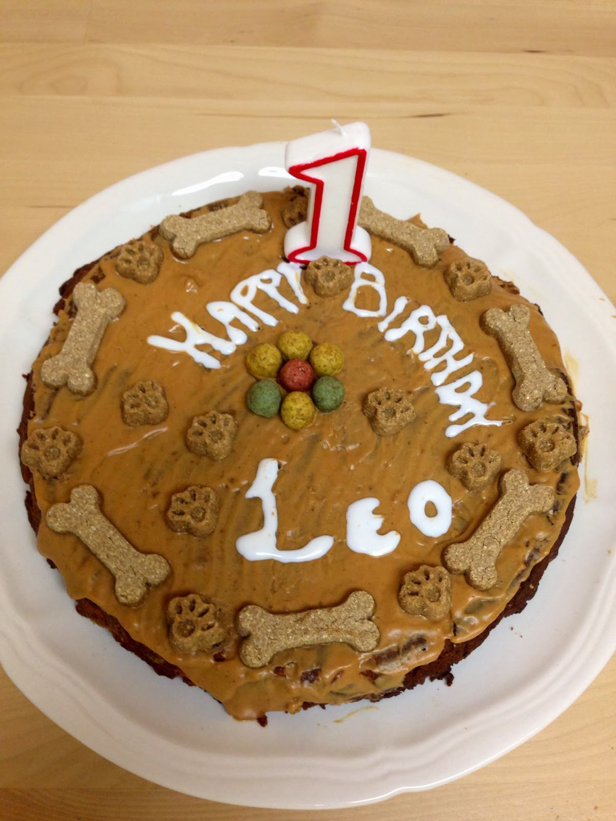 Healthy Dog Birthday Cake Recipe
 Les Bananas Prince Leo s First Birthday Healthy Dog