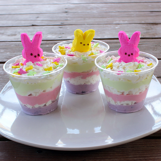 Healthy Easter Snacks
 Layered Easter Yogurt Treats