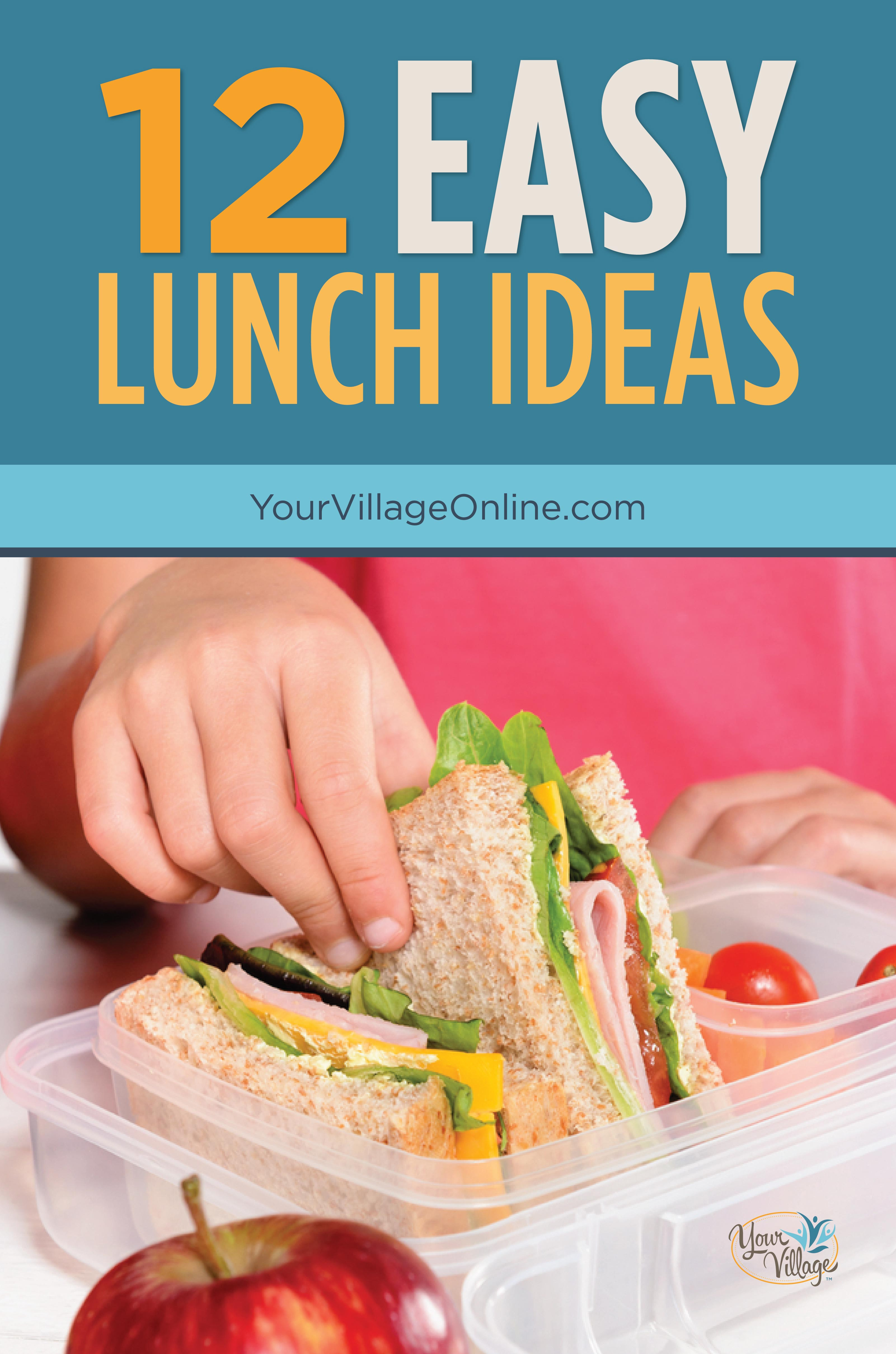 Healthy Easy Lunches
 Easy Healthy Lunch Ideas for Kids Your Village
