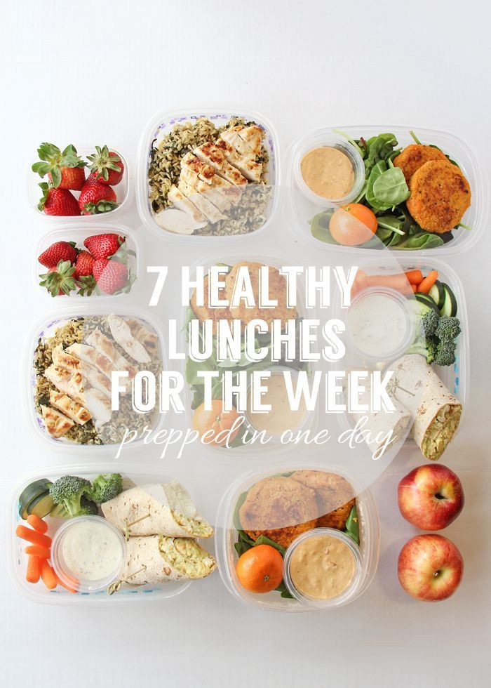 Healthy Easy Lunches
 Prepare Seven Healthy Lunches For The Week easy healthy