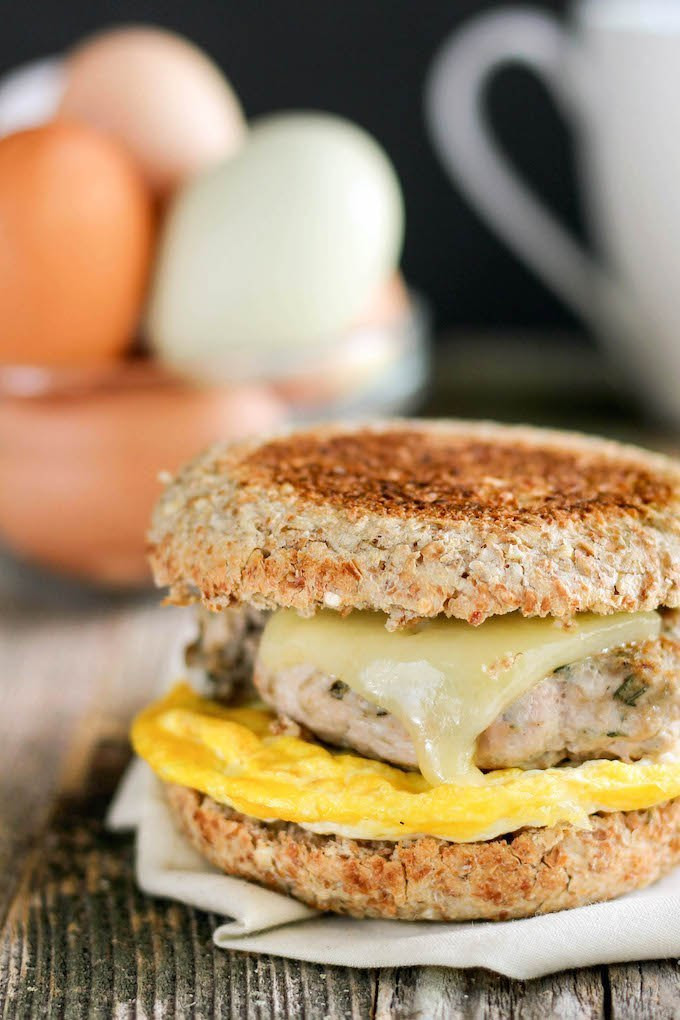 Healthy Egg Breakfast Sandwich
 Healthy Freezer Friendly Breakfast Sandwiches