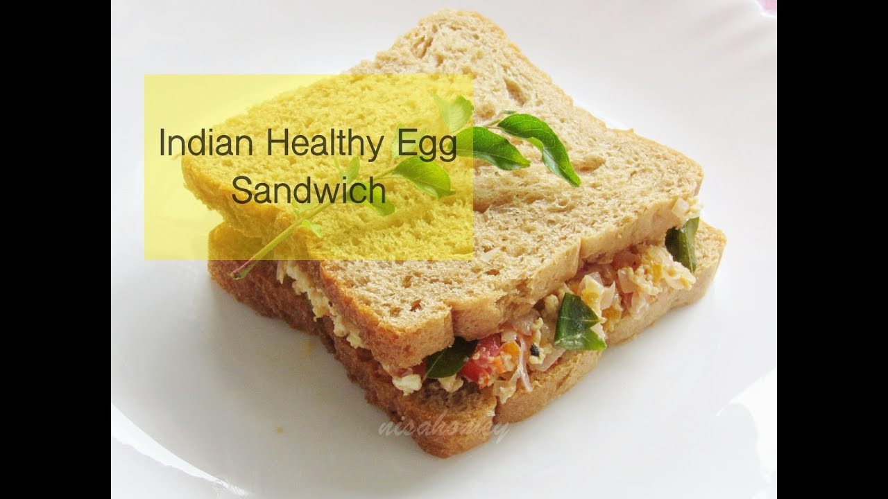 Healthy Egg Breakfast Sandwich
 Indian Style Healthy Egg Sandwich Recipe Egg Bhurji