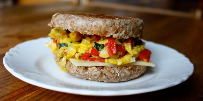Healthy Egg Breakfast Sandwich
 Mozzarella Egg Breakfast Sandwich Recipe