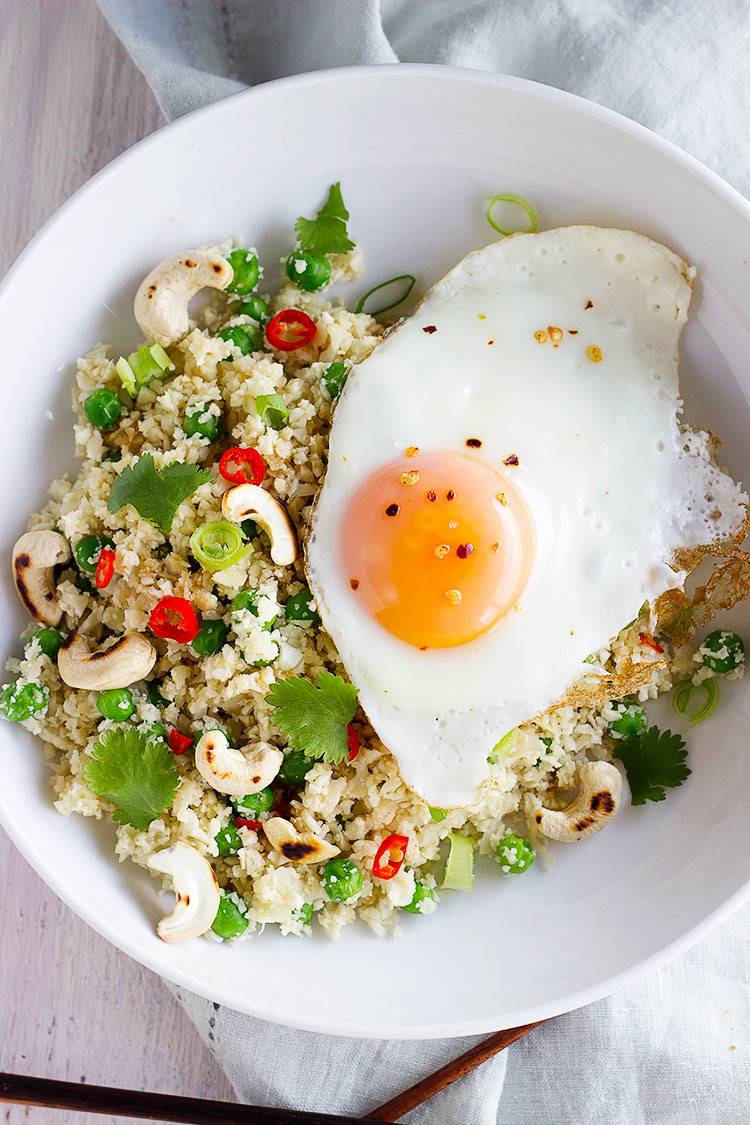 Healthy Egg Fried Rice
 Healthy Egg Fried Rice Made with Cauliflower Sprinkle