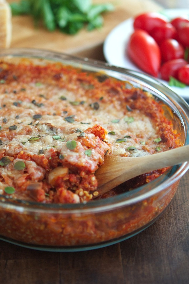 Healthy Eggplant Parmesan
 The Iron You Eggplant Parmesan Quinoa Casserole