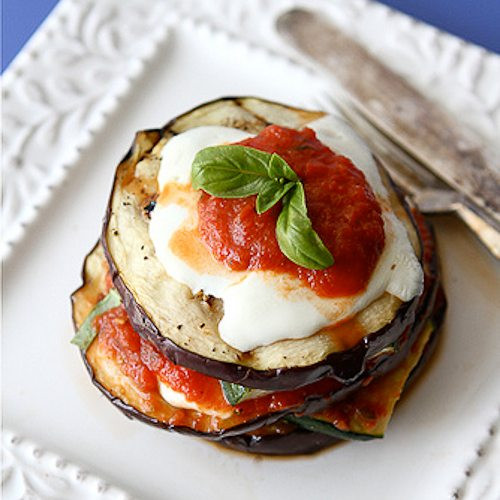 Healthy Eggplant Parmesan
 Grilled Zucchini & Eggplant Parmesan Recipe Ve arian