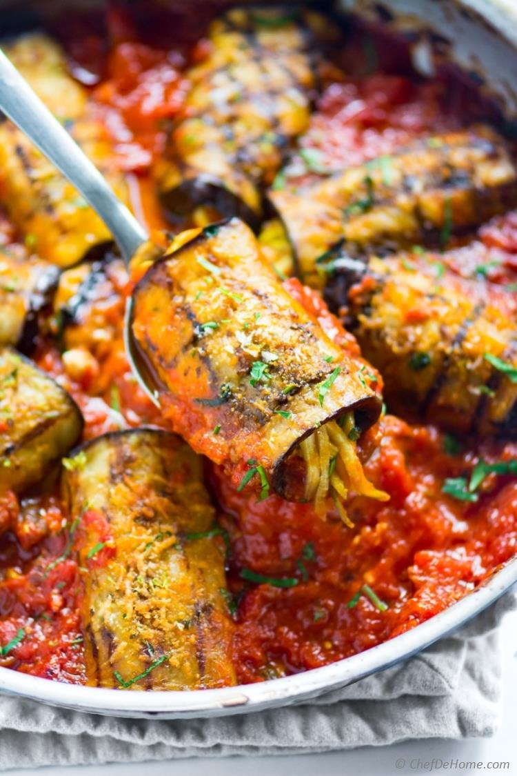 Healthy Eggplant Recipes
 Eggplant Rollatini Recipe