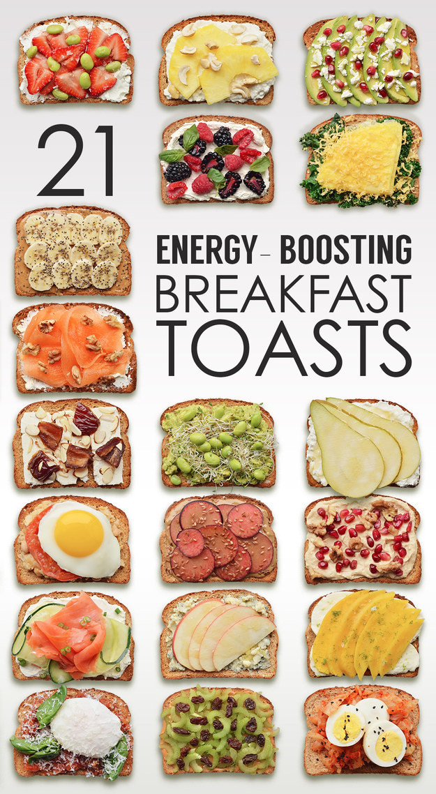 Healthy Energy Breakfast
 21 Ideas For Energy Boosting Breakfast Toasts