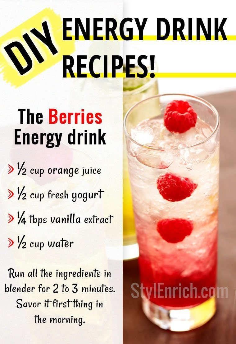Healthy Energy Smoothie Recipes
 Healthy Energy Drinks Recipes To Make Energy Boosting