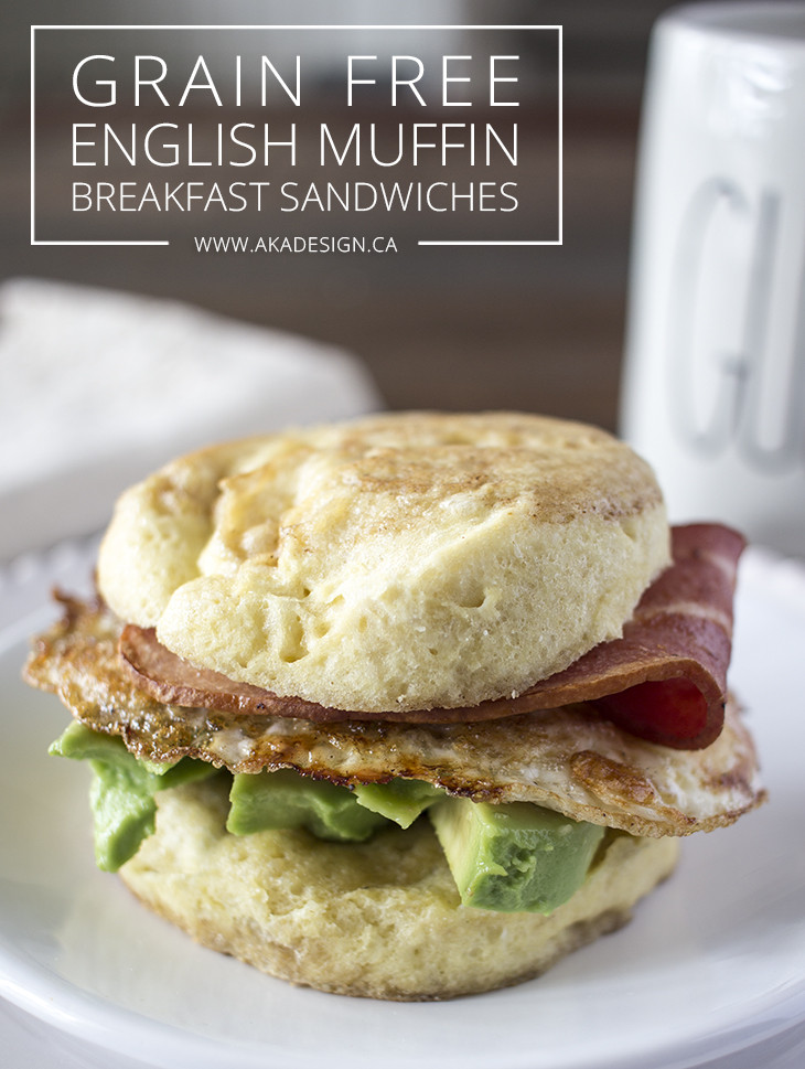 Healthy English Muffin Breakfast Sandwich
 Grain Free English Muffin Breakfast Sandwiches