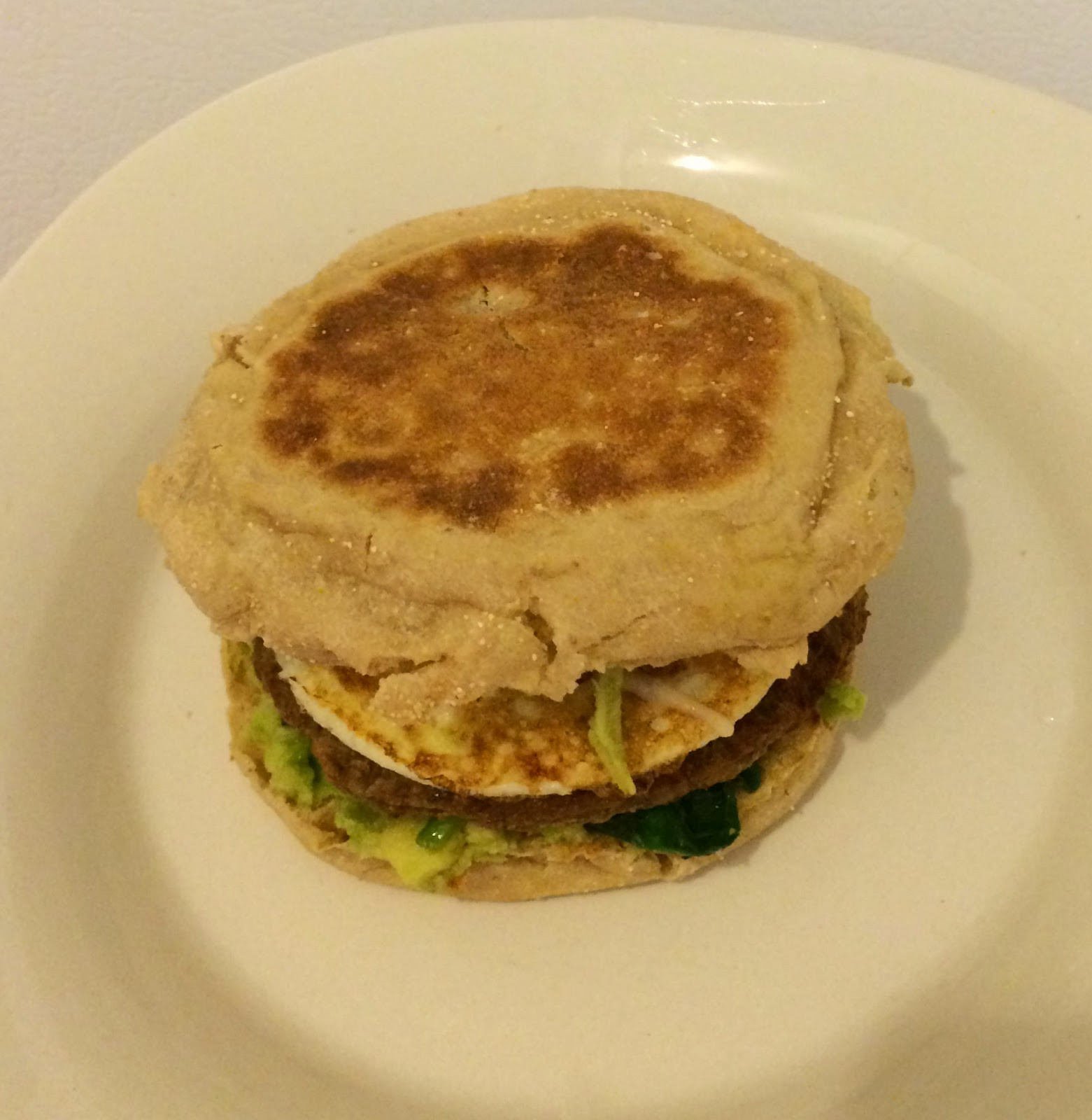 Healthy English Muffin Breakfast Sandwich
 Super Green Super Healthy Breakfast Sandwich First Time