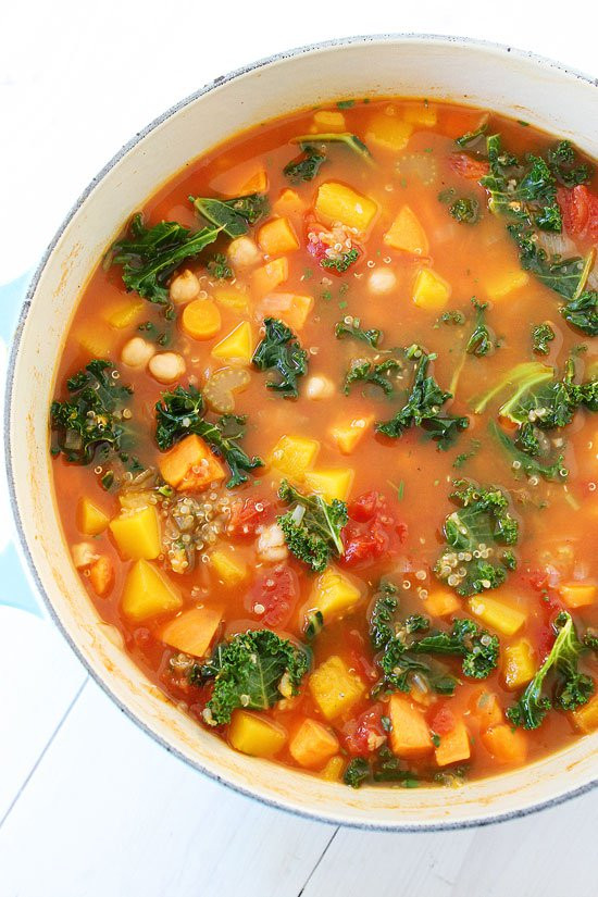 Healthy Fall Soups
 Fall Ve able Quinoa Soup Recipe