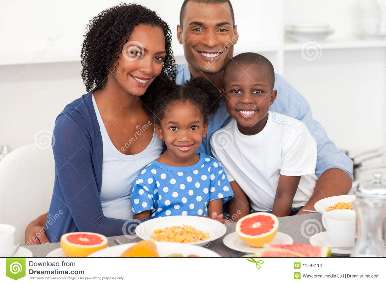 Healthy Family Breakfast
 Happy Family Having Healthy Breakfast Stock s Image