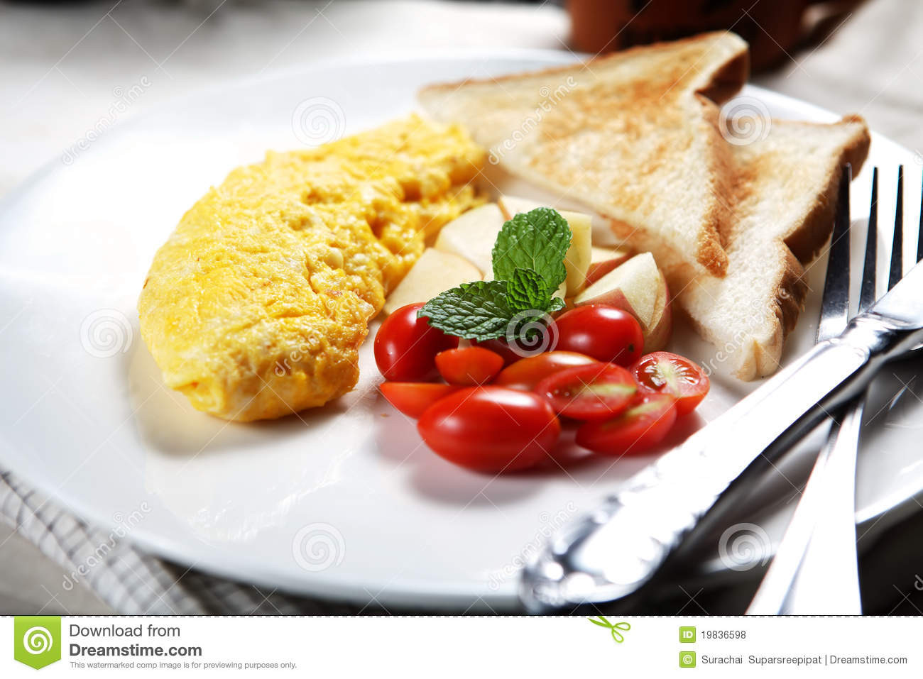 Healthy Fats For Breakfast
 Healthy Low fat Breakfast 02 Royalty Free Stock s