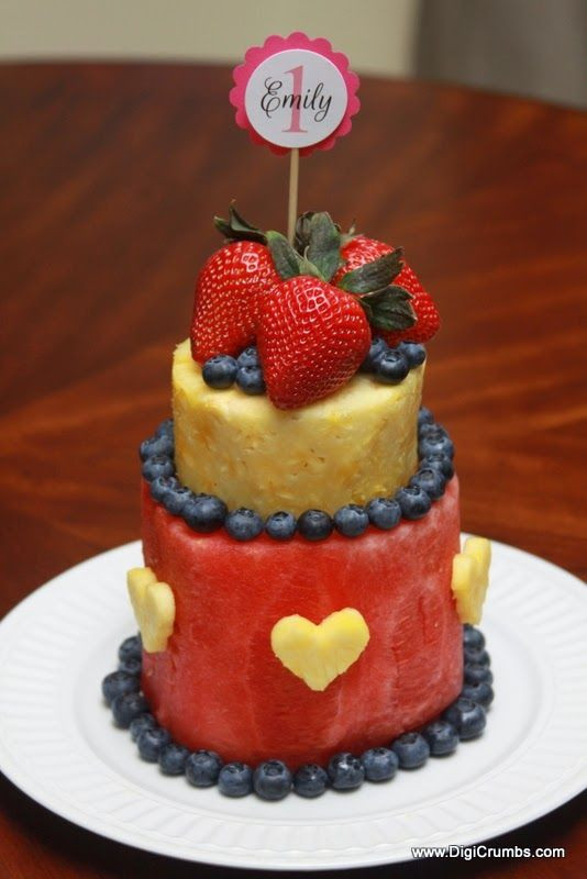 Healthy First Birthday Cake Alternatives
 How To Make a Layered Watermelon Fruit Cake Takes less